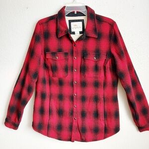 Bob Timberlake Plaid Snap Front Shirt Cabincore Size Large